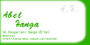 abel hanga business card